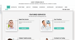 Desktop Screenshot of louissterlingdds.com