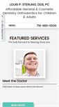 Mobile Screenshot of louissterlingdds.com
